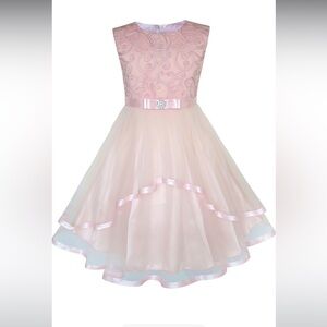 Girls Pink Formal Dress size 8